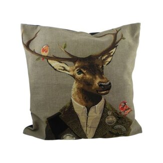 Mars & More gobelin kussen jager edelhert 45x45cm