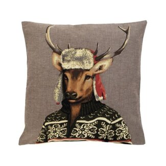 Mars & More gobelin kussen nordic hert 45x45cm