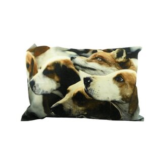 Mars & More *canvas kussen foxhounds 35x50cm*