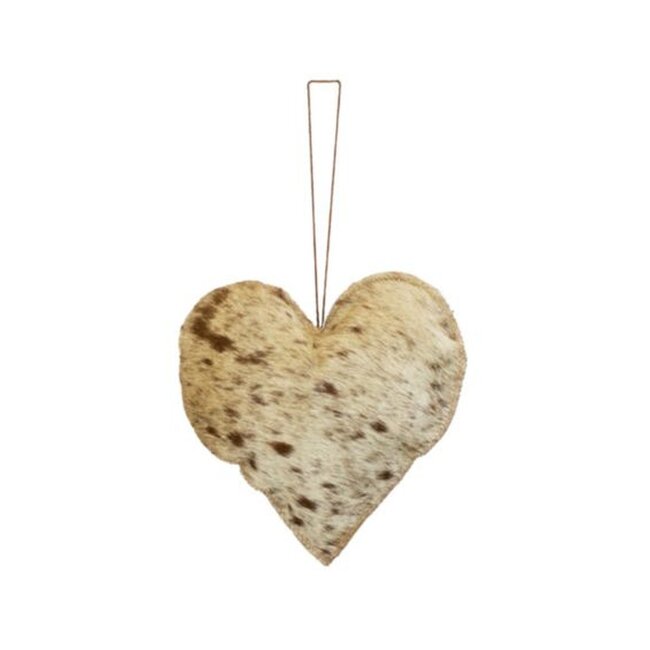Mars & More hangdecoratie naturel hart groot 20cm