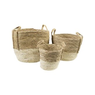 Mars & More manden naturel ecru (set van 3)*