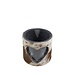 Mars & More windlicht koe hart bruin/wit 10cm