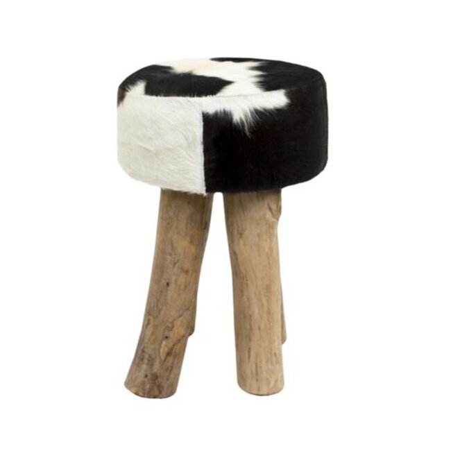 Mars & More kruk koe zwart rond 45cm
