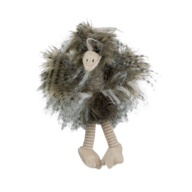 Mars & More knuffel langhaar struisvogel 28cm*
