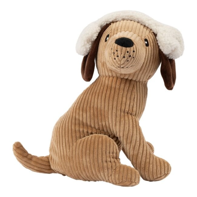 Mars & More Deurstopper hond lichtbruin met oorwarmers h25 cm