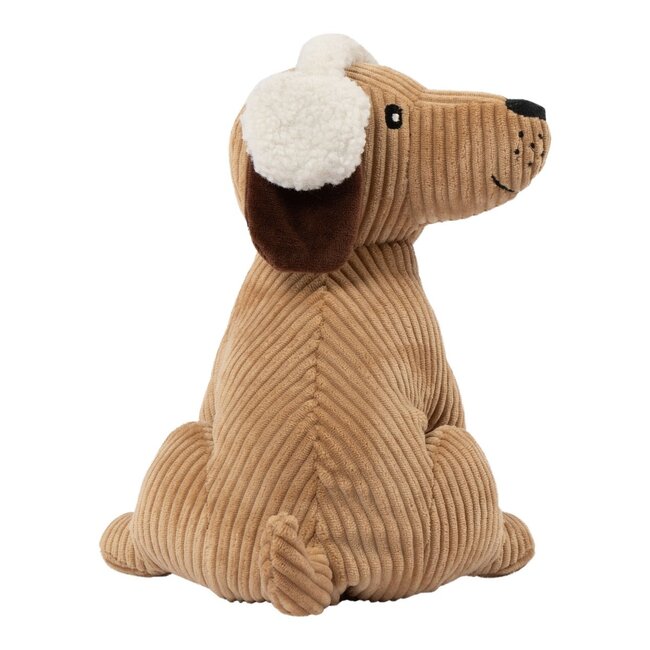 Mars & More Deurstopper hond lichtbruin met oorwarmers h25 cm