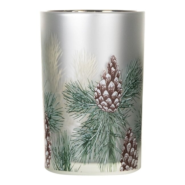 Mars & More Theelichthouder dennenappel groen 18cm