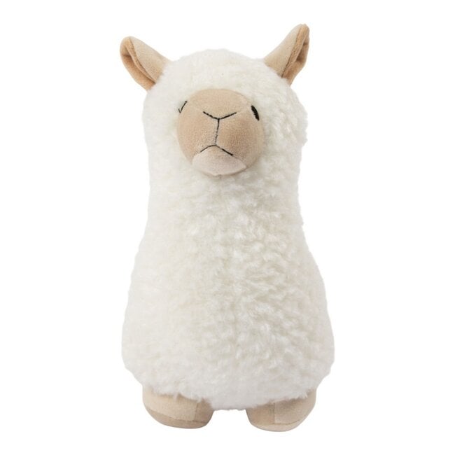 Mars & More Deurstopper witte teddy alpaca 24x13x26cm