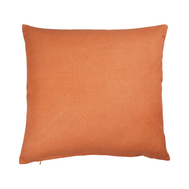 Linen & More sier kussen oranje 45x45cm