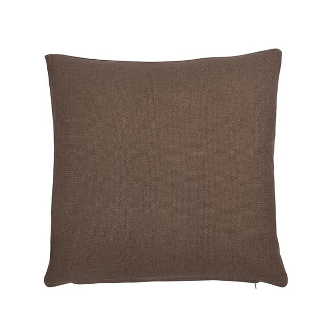 Linen & More Canvas sierkussen taupe 45x45cm