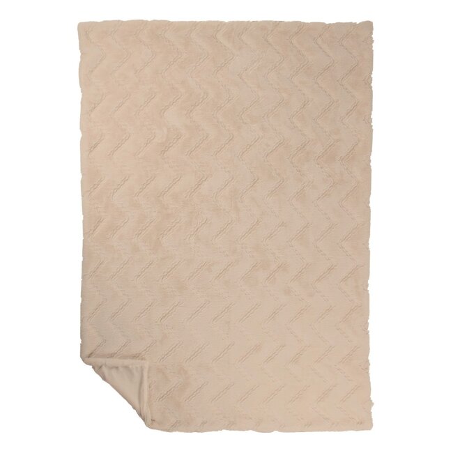 Mars & More Plaid Zig Zag Beige 140x200cm