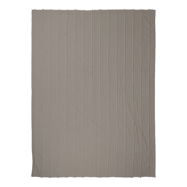 Linen & More Plaid Strepen Grijs 140x200cm