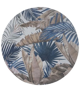 Veer Carpets Vloerkleed Palm Blue Rond ø120 cm