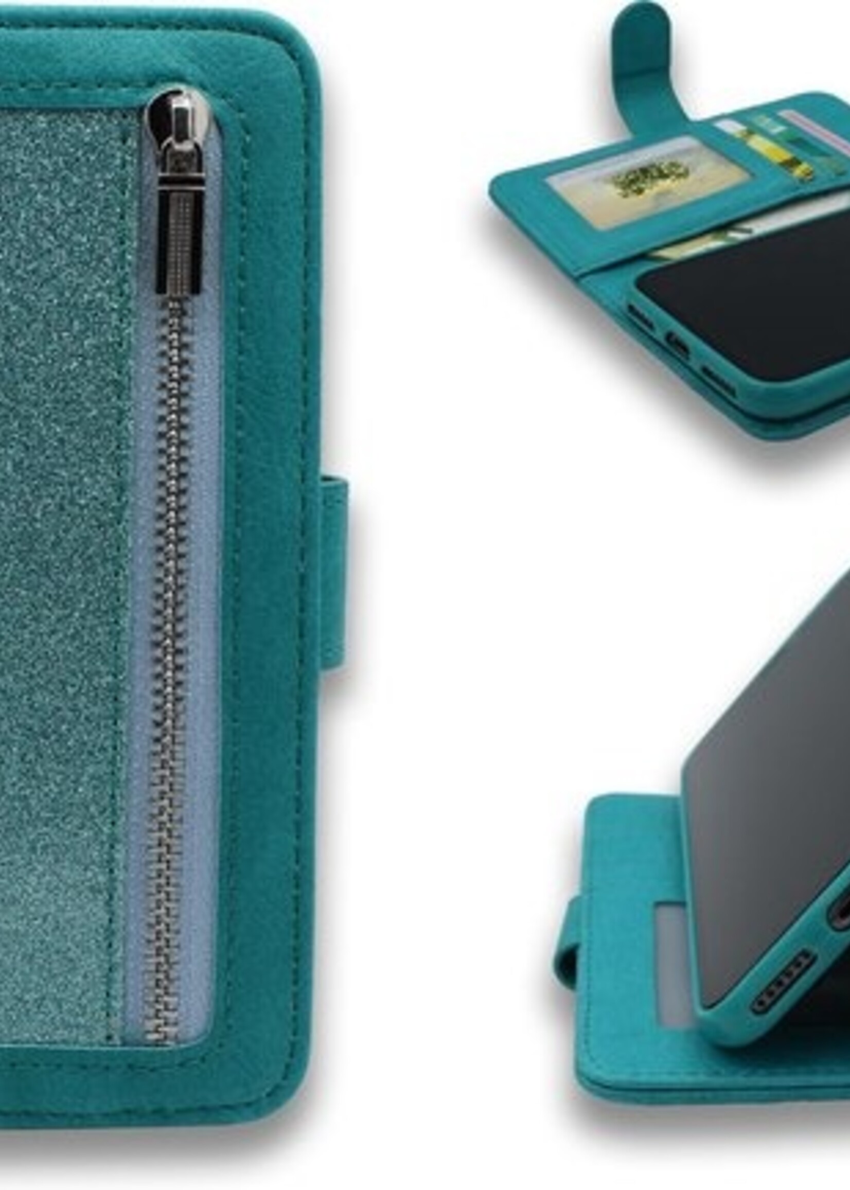Samsung Galaxy S20 Plus bookcase | turquoise | met rits