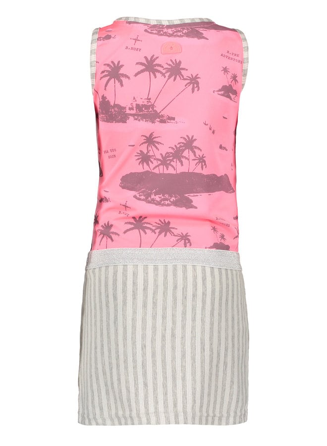 Dress Aloha Top & Stripe Skirt