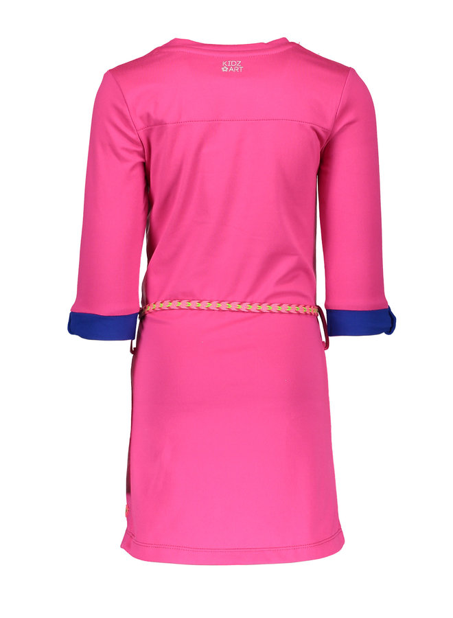 Dress Panel Stripe - Neon Fuchsia