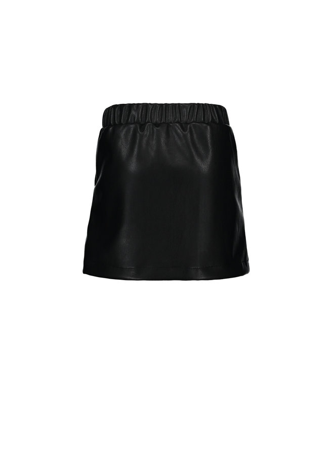 Leatherlook Skirt - Black