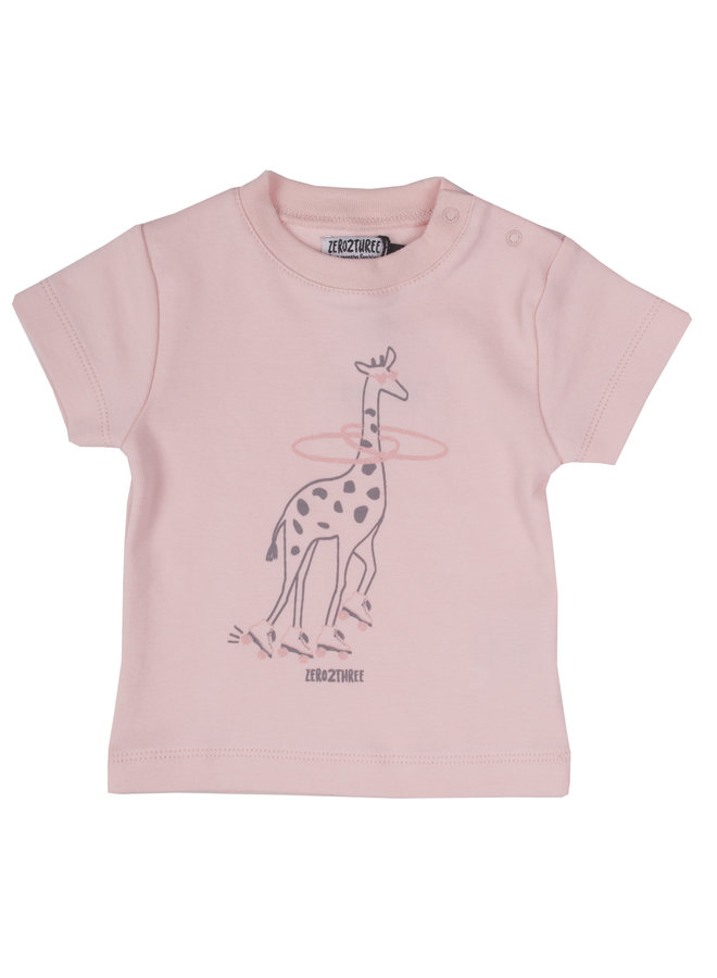 Shirt Giraffe - Roze