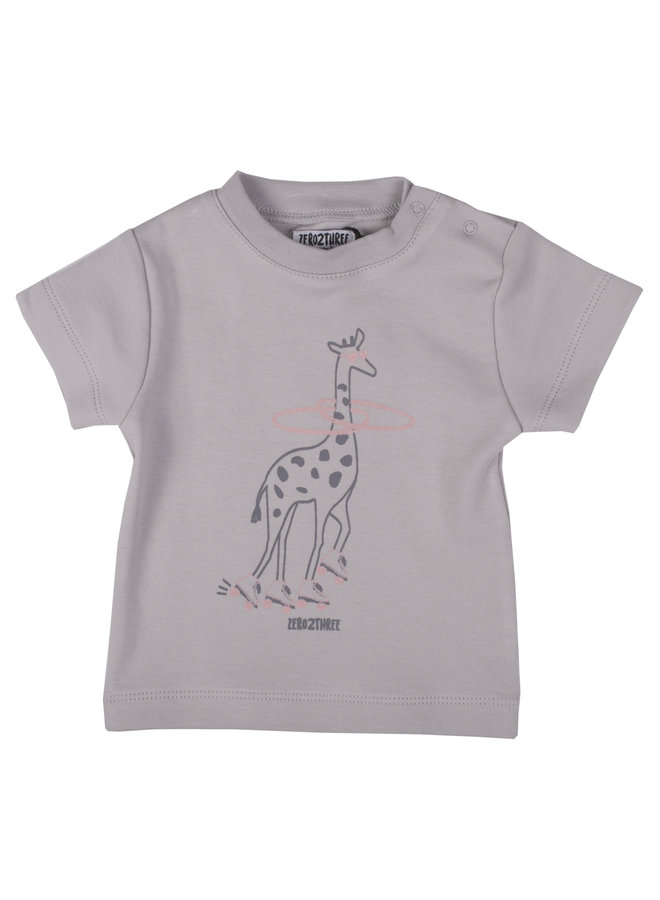 Shirt Giraffe - Grijs