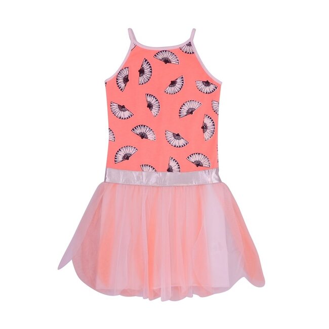 Dress Aimee - Peach/White
