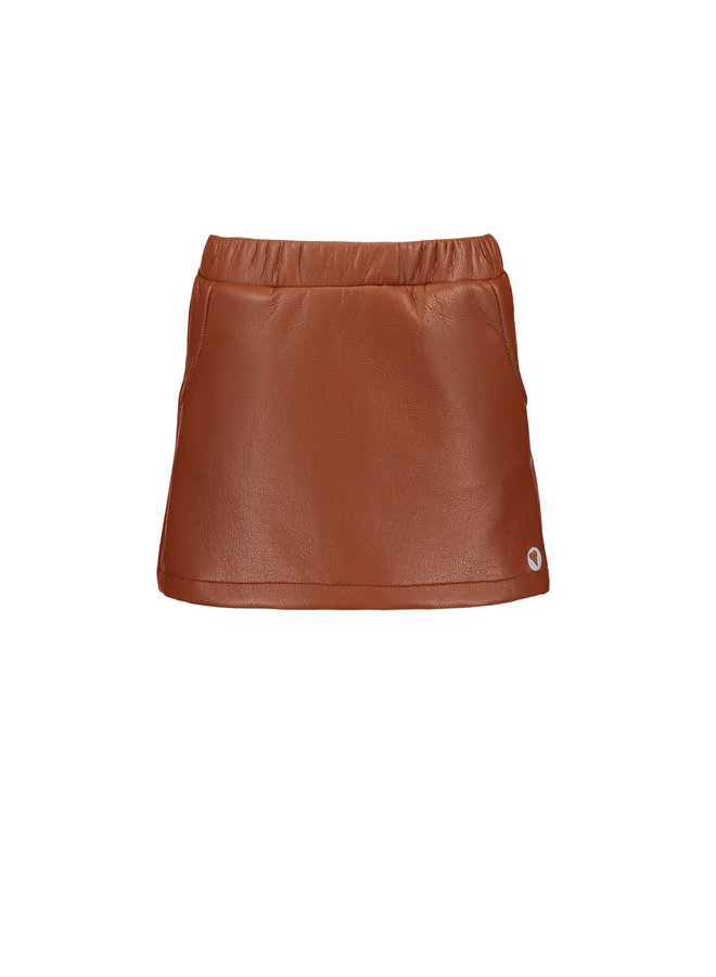 PU Skirt - Rust