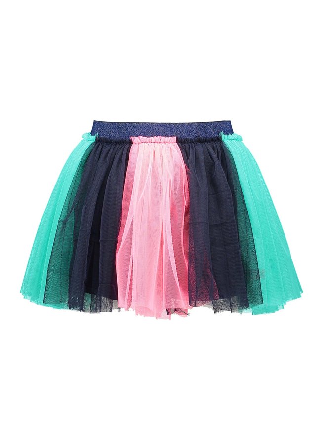 Skirt Colored Strokes - Oxford Blue