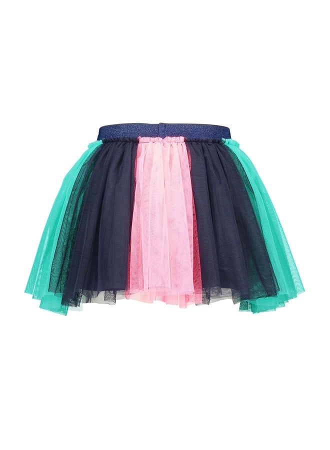 Skirt Colored Strokes - Oxford Blue