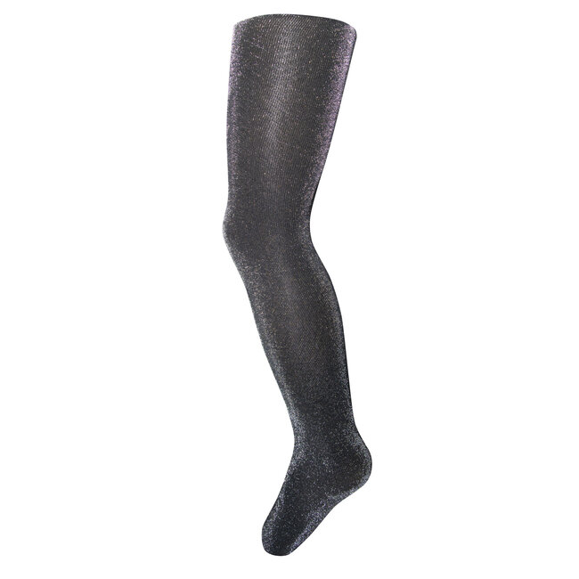 Ewers - Panty Zwart Lurex Glitter Zilver 40 DEN