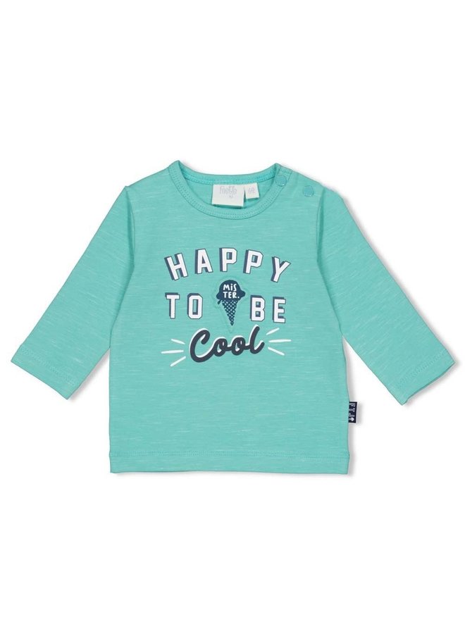 Feetje - Longsleeve Happy Mint Melange - Team Icecream