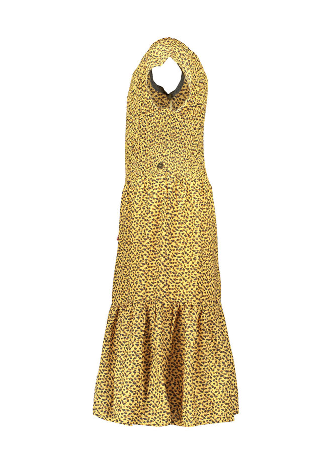 Like Flo - AO Woven Smock Maxi Dress - Panther