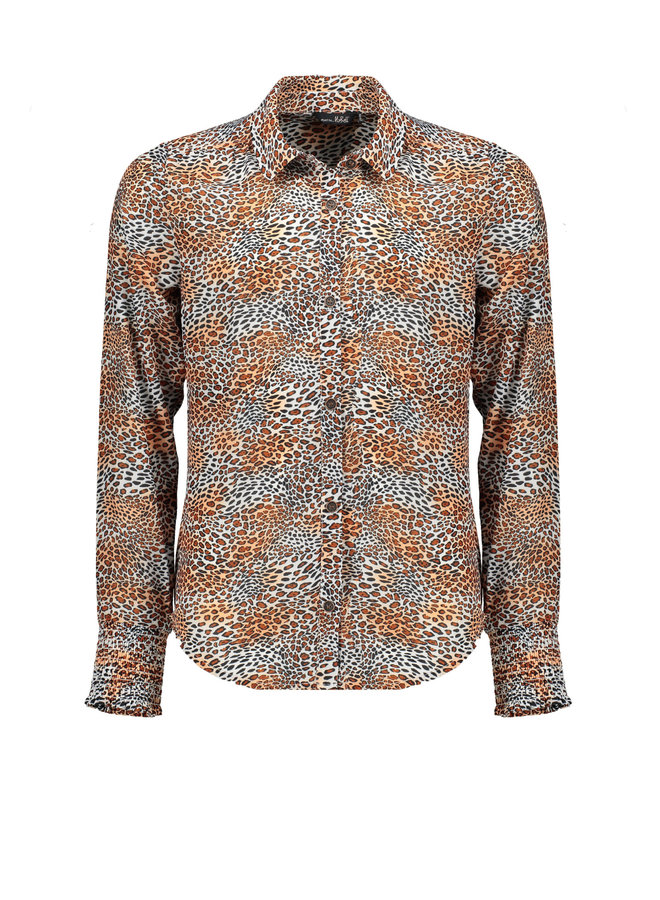 Nobell' - Blouse Tess - Leopard AOP/Ginger