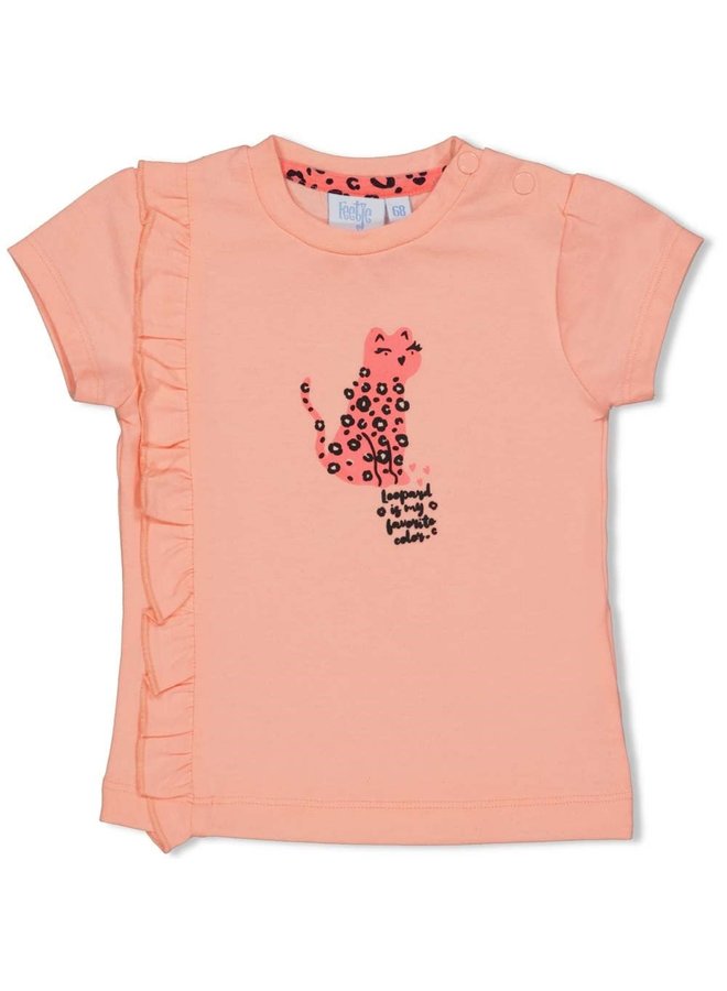 Feetje - T-shirt Roze - Leopard Love