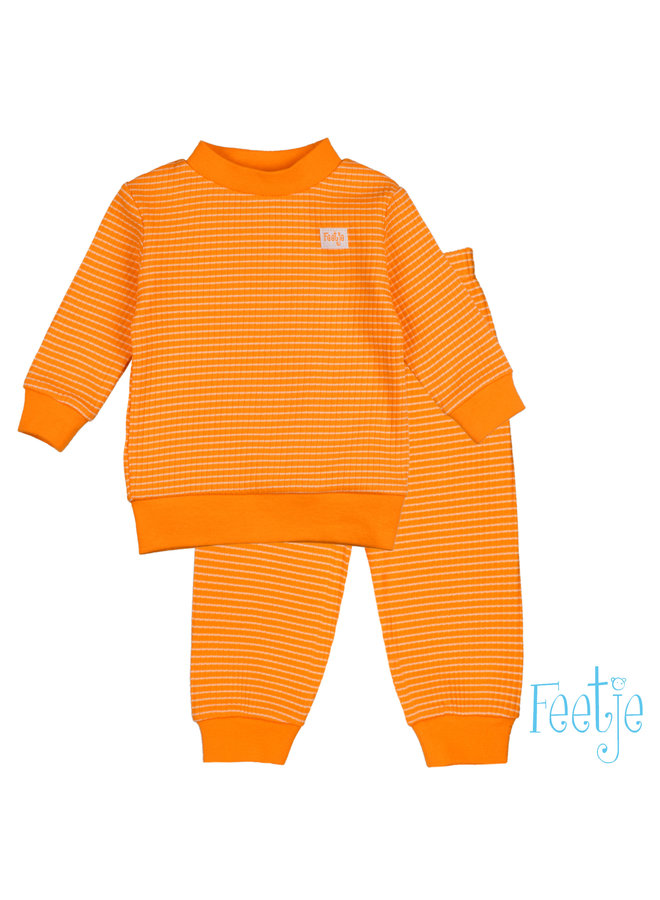 Feetje - Baby Pyjama Wafel - Oranje