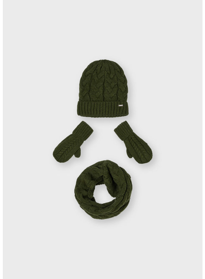 Mayoral - Hat & Scarf Set - Hunt Green