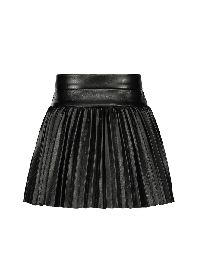 B.Nosy - Metallic Plissé Skirt - Black
