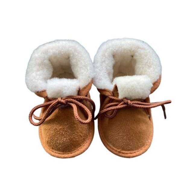 Schapenvacht Slofjes - Camel