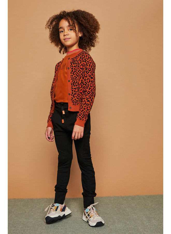 NoNo - Aysa Leopard AOP Cardigan - Caramel