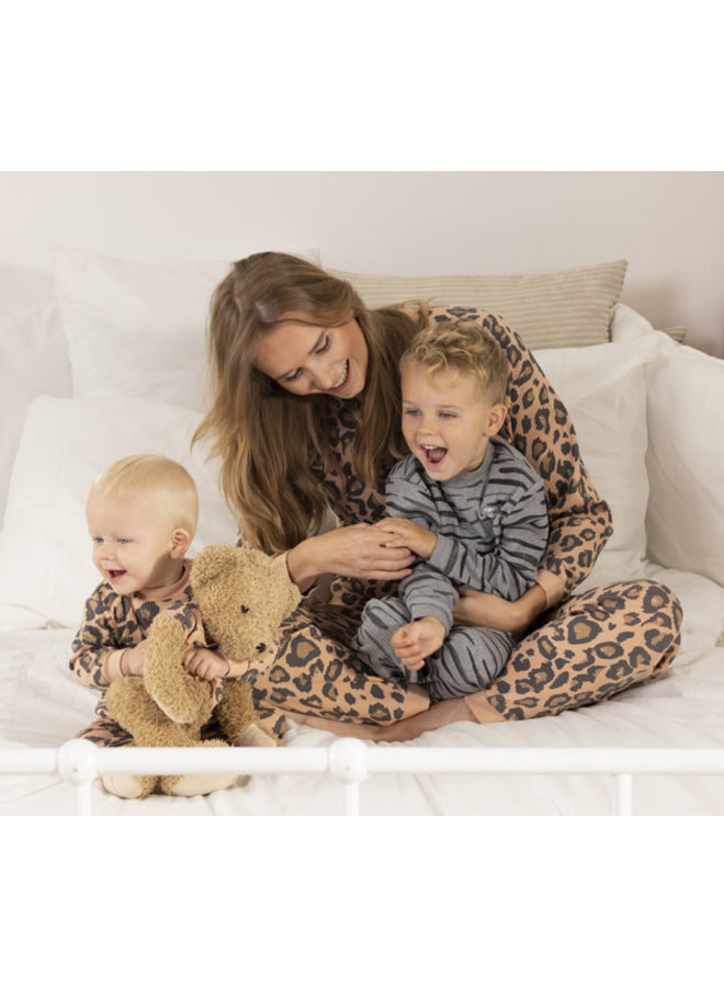 Feetje - Pyjama Wafel - Grijs Melange Fashion Family Edition