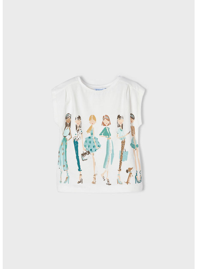 Mayoral - S/S Doll T-Shirt - Nude Jade