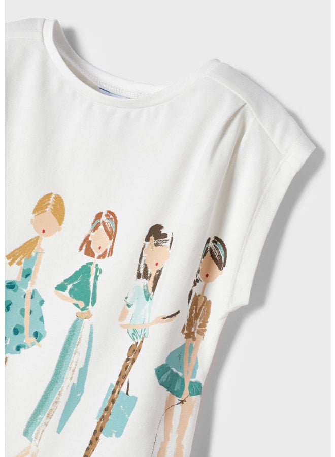 Mayoral - S/S Doll T-Shirt - Nude Jade