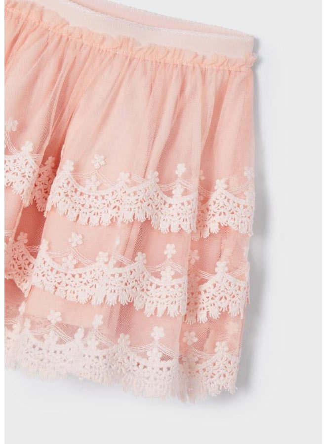 Mayoral - Tulle Embroidered Skirt - Crystal