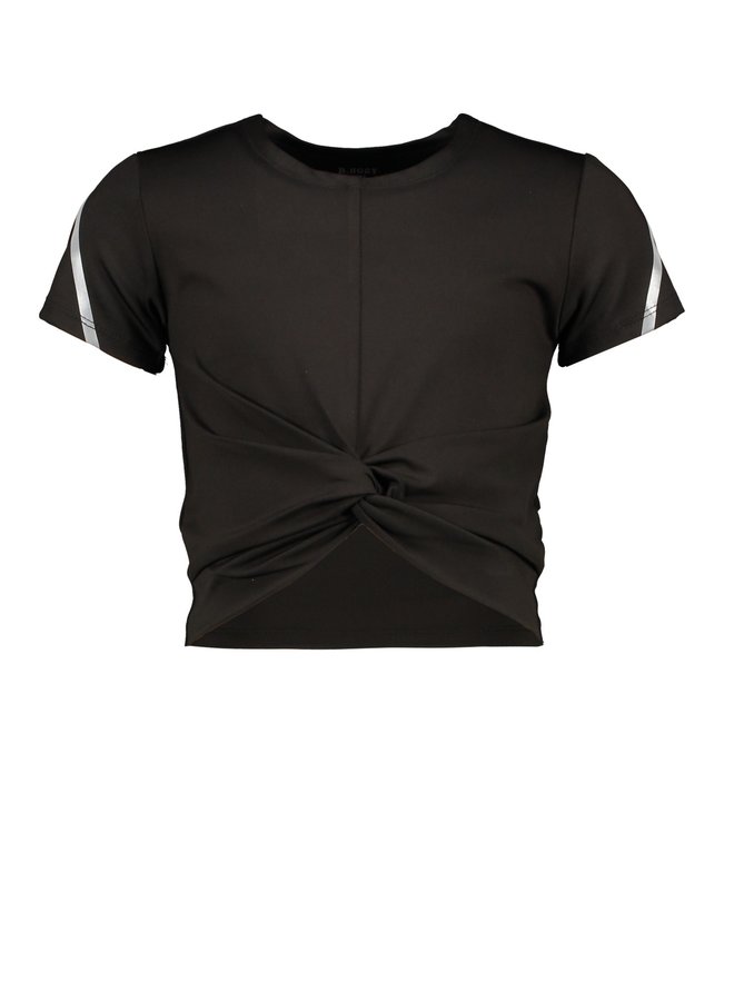 B.Nosy - Short Sleeve Crop Top - Black
