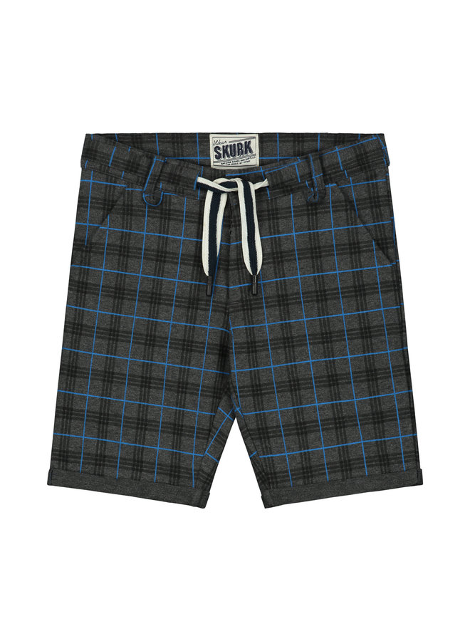 Skurk - Shorts Bram - Dark Grey Melange/Blue