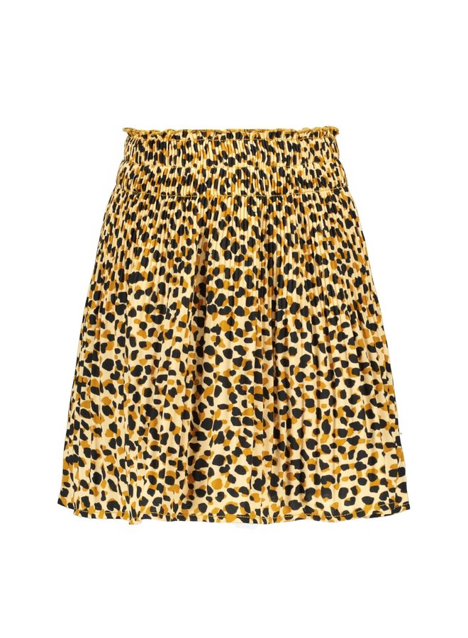 Like Flo - Crepe Plisse Skirt - Spotted Dot