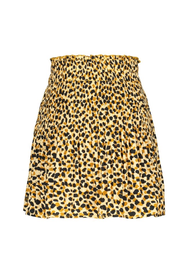 Like Flo - Crepe Plisse Skirt - Spotted Dot