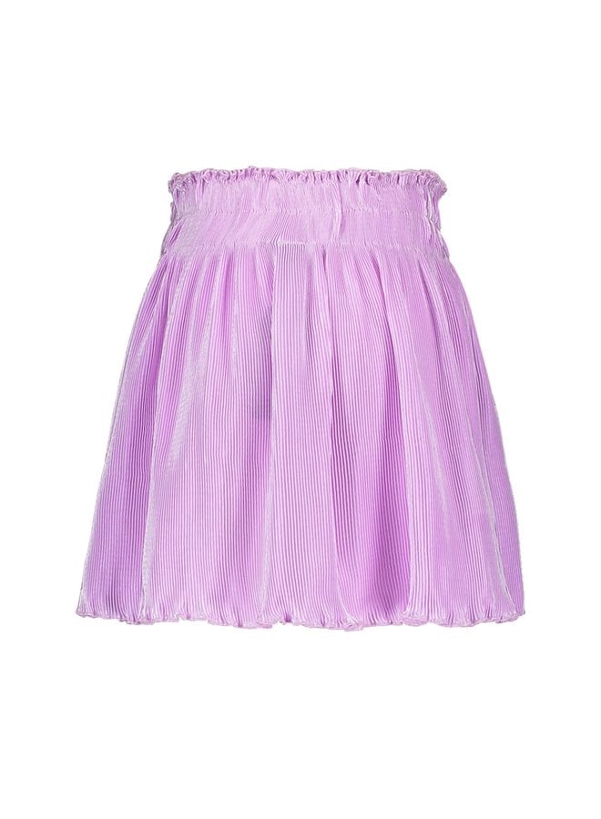 Like Flo - Satin Plisse Skirt - Lilac