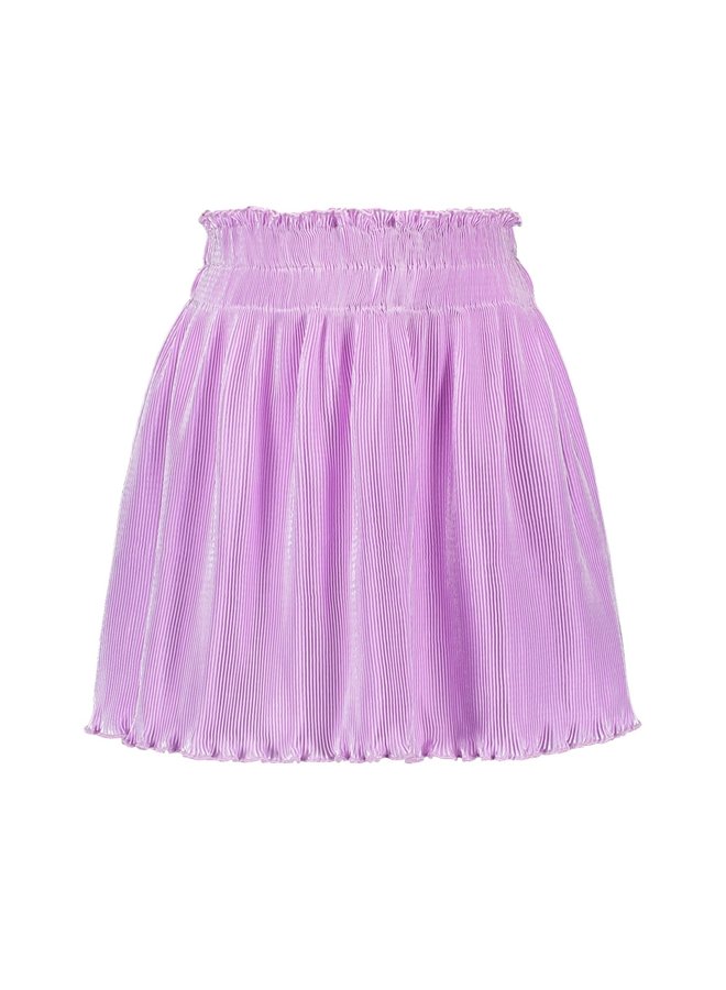 Like Flo - Satin Plisse Skirt - Lilac