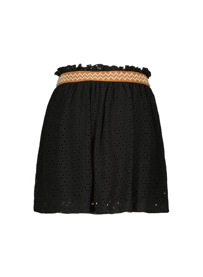 Like Flo - Jersey Jacquard Skirt - Black