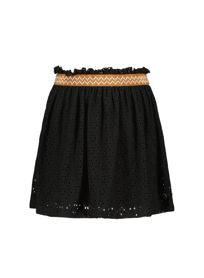 Like Flo - Jersey Jacquard Skirt - Black