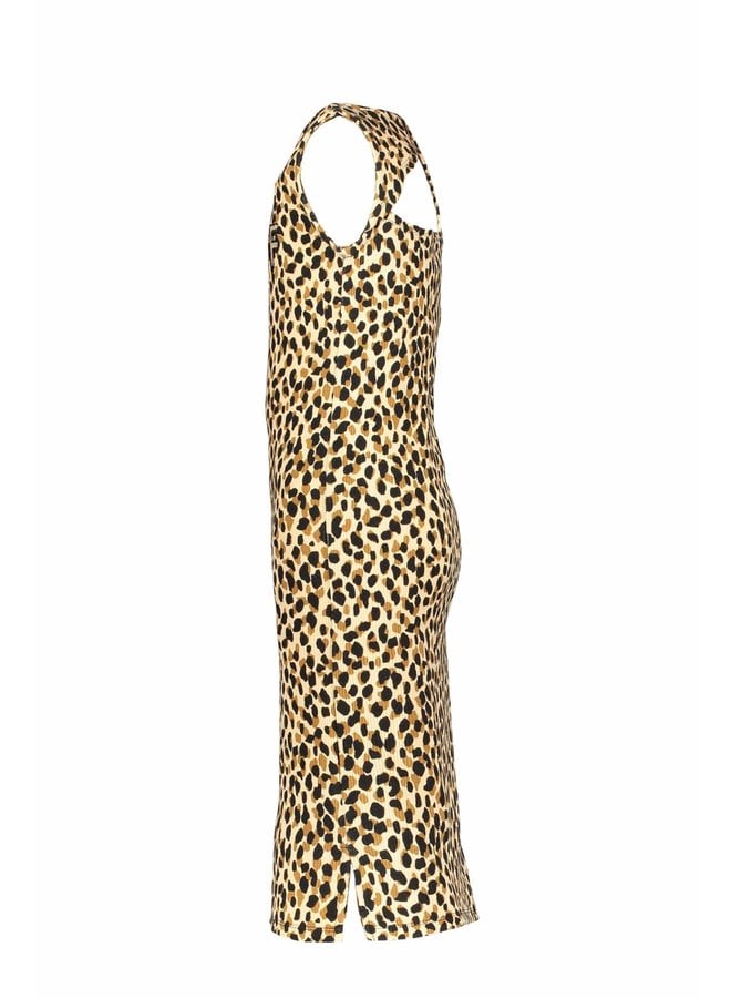 Like Flo - Rib Jacquard Singlet Dress - Spotted Dot